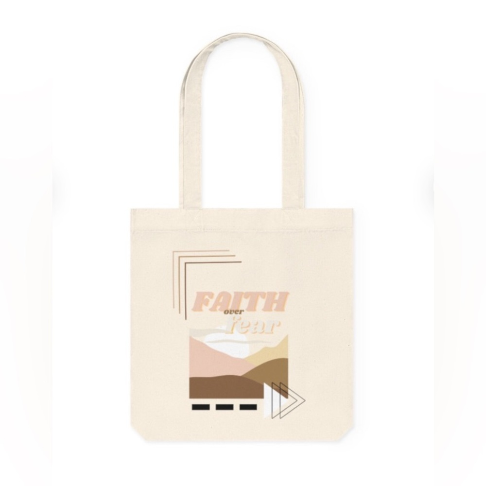 Faith Over Fear Reusable Eco Tote